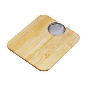 17 x 14 Hardwood Cutting Board and Strainer