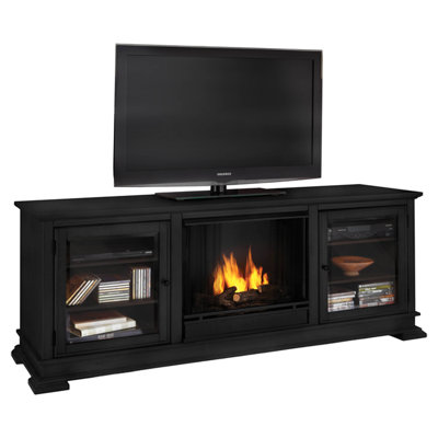 Real Flame Hudson Ventless TV Stand with Fireplace