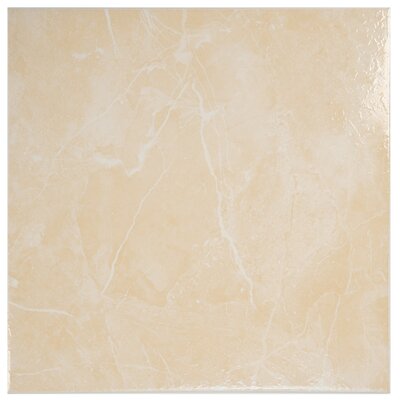 Mesa 12" x 12" Ceramic Metal Tile in Beige | Wayfair