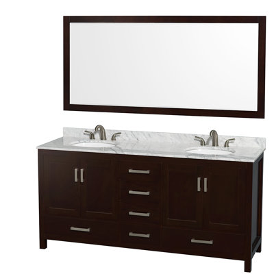 How Much Does Bathroom Remodeling Cost In Kansas City Mo Sheffield 72 Double Bathroom Vanity Set With Mirror