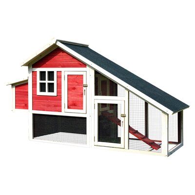 Merry Products Pet Proposal Habitat Chicken Coop with Nesting Box 