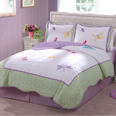 Dragonfly Butterfly Quilt Set by My