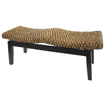 wicker entryway bench
