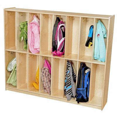 Wood Designs Contender 2 Tier 16-Section BalticTwin Trim Locker C51216 C51216F