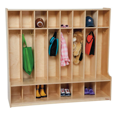 Wood Designs 8-Section Seat Locker Locker 5100