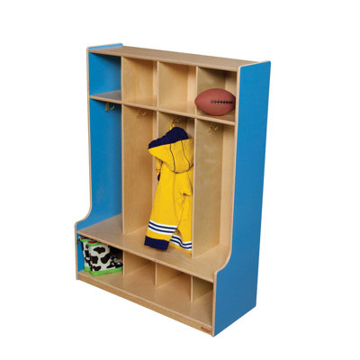 Wood Designs 1 Tier 4-Section Seat Locker Locker 5100