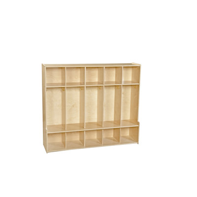 Wood Designs Contender 1 Tier 5-Section Seat Locker C51054 C51054F