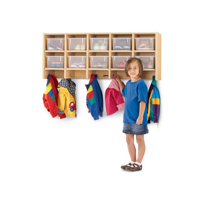Jonti-Craft 10-Sections Wall Mount Coat Locker Wall Mount