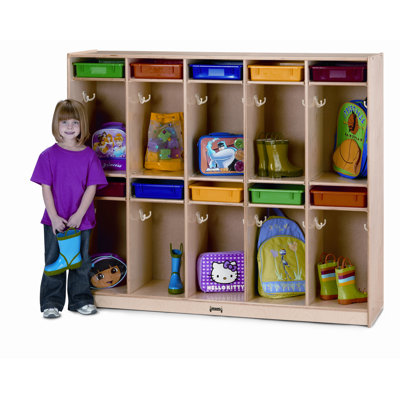 Jonti-Craft 2 Tier 10-Section Take Home Locker Center 66JC
