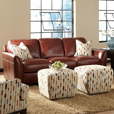 Simon Li SIML1121 Midtown Leather Sofa