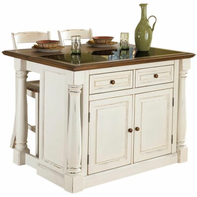 Home Styles Monarch Kitchen Island Set & Reviews | Wayfair