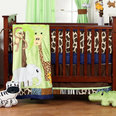 Jazzie Jungle Boy Infant 3 Piece Crib Bedding