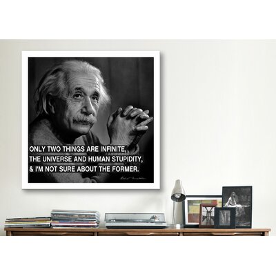 Albert Einstein Quote Canvas Wall Art | Wayfair