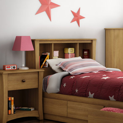 South Shore Jumper Twin Bookcase Storage Headboard 3326098