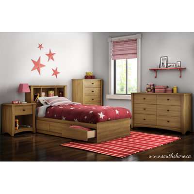 South Shore Jumper Twin Storage Panel Customizable Bedroom Set Collection 3326098