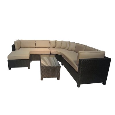 Cromartie 5 Piece Sectional Seating Group with Cushion