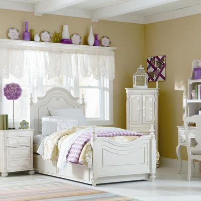 LC Kids Charlotte Storage Low Poster Customizable Bedroom Set Bedroom Collection