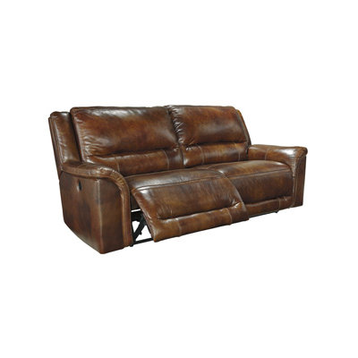 Signature Design by Ashley GNT7537 Jayron 2 Seat Reclining Leather Sofa
