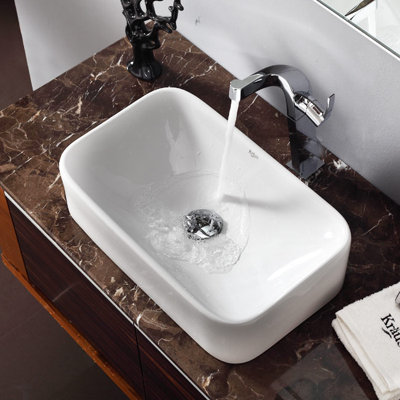 Kraus Bathroom Combos Single Hole Waterfall Typhon Faucet and Bathroom ...