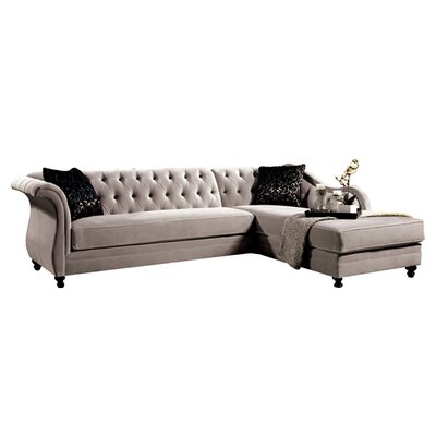 Hartmann Right Hand Facing Tufted Sectional Sofa