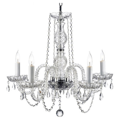 Harrison Lane Royal 5 Light Crystal Chandelier T40 121