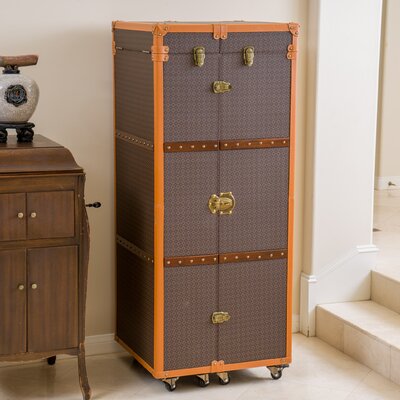 Brisco Rolling Bar Cabinet with Wine Storage