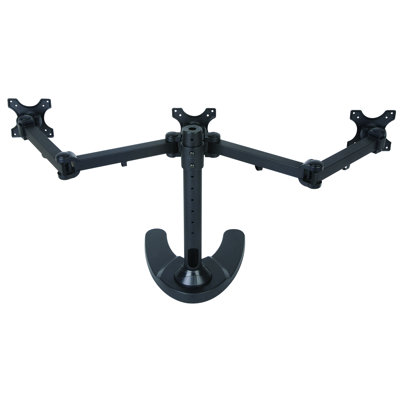 stand vivo lcd triple monitor adjustable desk mount upto screens standing