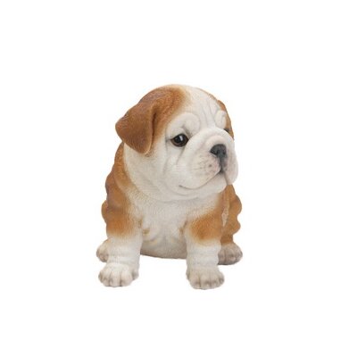 bulldog puppy statue