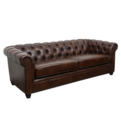 Charlton Home CHLH2154 Pratolina Leather Sofa