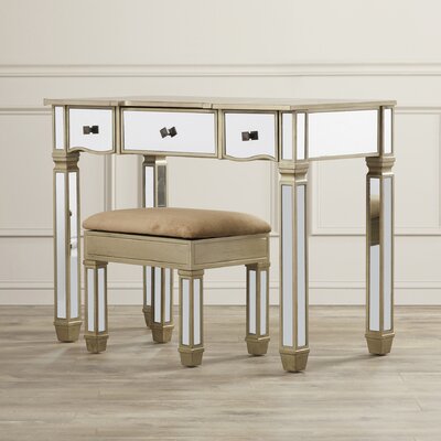 Vanity Set with Mirror by House of Hampton