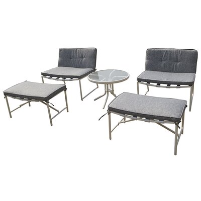 Tenafly 5 Piece Seating Group with Cushions