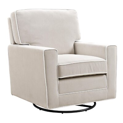 Dorel Living Baby Relax Sydney Swivel Glider, Dark Taupe