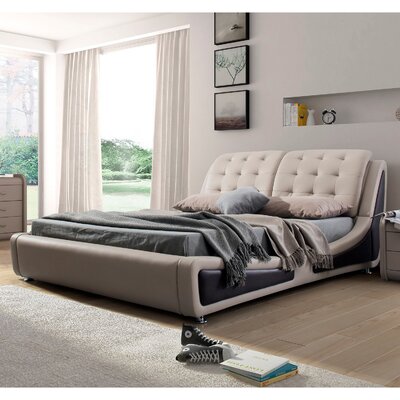 Upholstered Platform Bed by Container