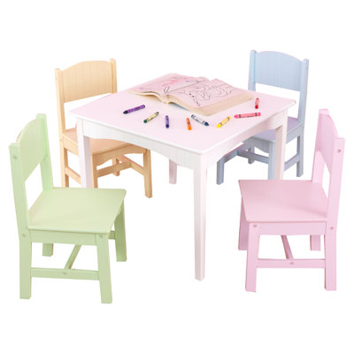 KidKraft Nantucket Kids 5 Piece Table & Chair Set Set 26101 KK1010 KidKraft Nantucket Kids 5 Piece Table & Chair Set Set 26101 KK1010