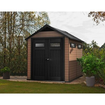 Keter Fusion 7.5 Ft. W x 9.4 Ft. D Plastic Storage Shed