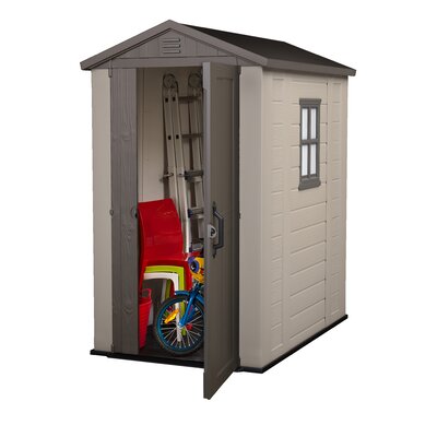 Keter Factor 4 Ft. W x 6 Ft. D Resin Storage Shed 
