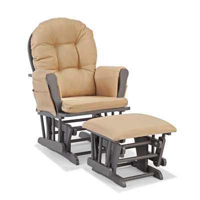 Storkcraft Custom Hoop Glider & Ottoman Set and Ottoman