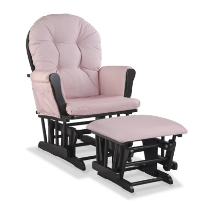 Storkcraft Custom Swirl Hoop Glider & Ottoman Set 06550 61