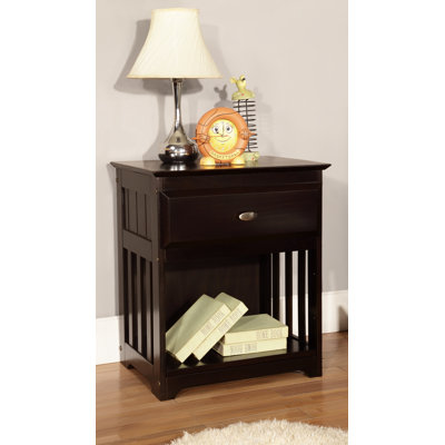 Discovery World Furniture Espresso 1 Drawer Nightstand 2960