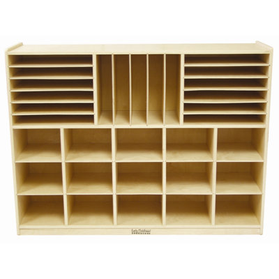 ECR4kids Multi Section Storage Cabinet 32 Compartment Cubby ELR 0428