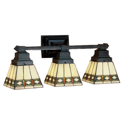 Meyda Tiffany Diamond Mission 3 Light Vanity Light & Reviews Wayfair