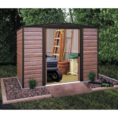 Dallas Euro 8 Ft. W x 6 Ft. D Steel Storage Shed by Arrow