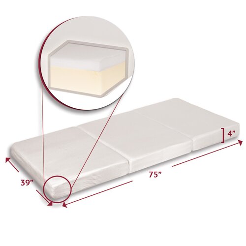 Innovex FoldNGo Adult Twin Tri Fold Mattress