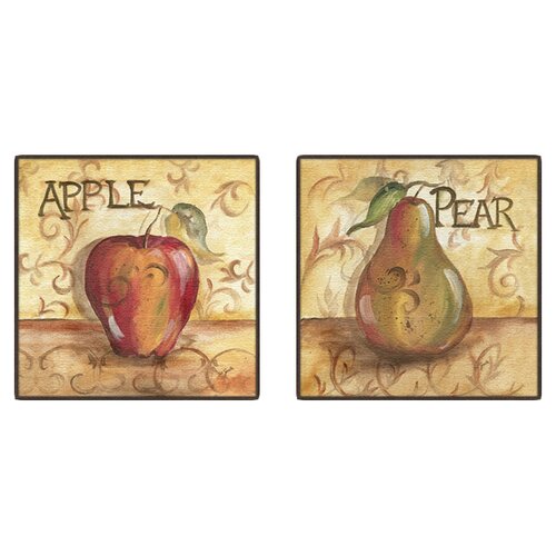 Kitchen Fruit Framed Canvas Art by PTM Images