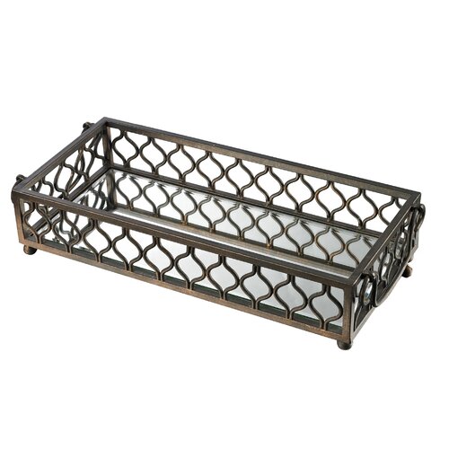 Metal Frame Mirrored Tray by Sterling Industries