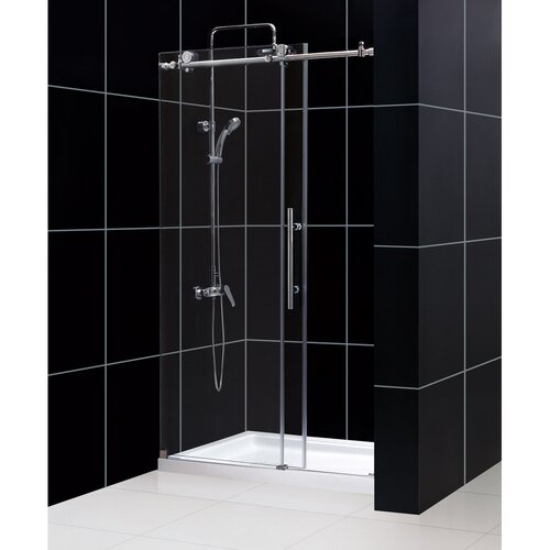 Dreamline Enigma X 76 x 48 Sliding Fully Frameless Shower Door