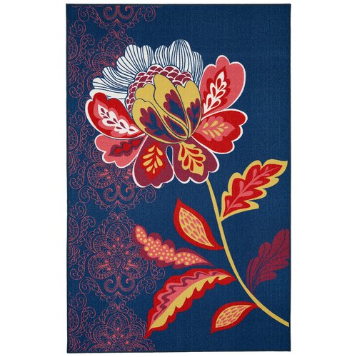 Mohawk Home Loop Print Base Amaranda Navy Area Rug