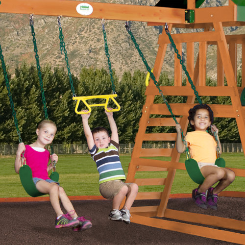 Prescott All Cedar Swing Set by Backyard Discovery on PopScreen