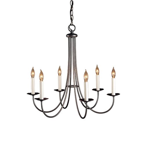 Hubbardton Forge Simple Sweep 6 Light Chandelier