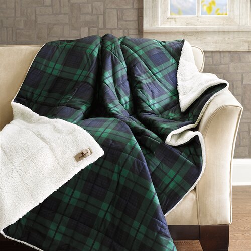 Woolrich Woolrich Brewster Down Alternative Softspun Fabric Throw